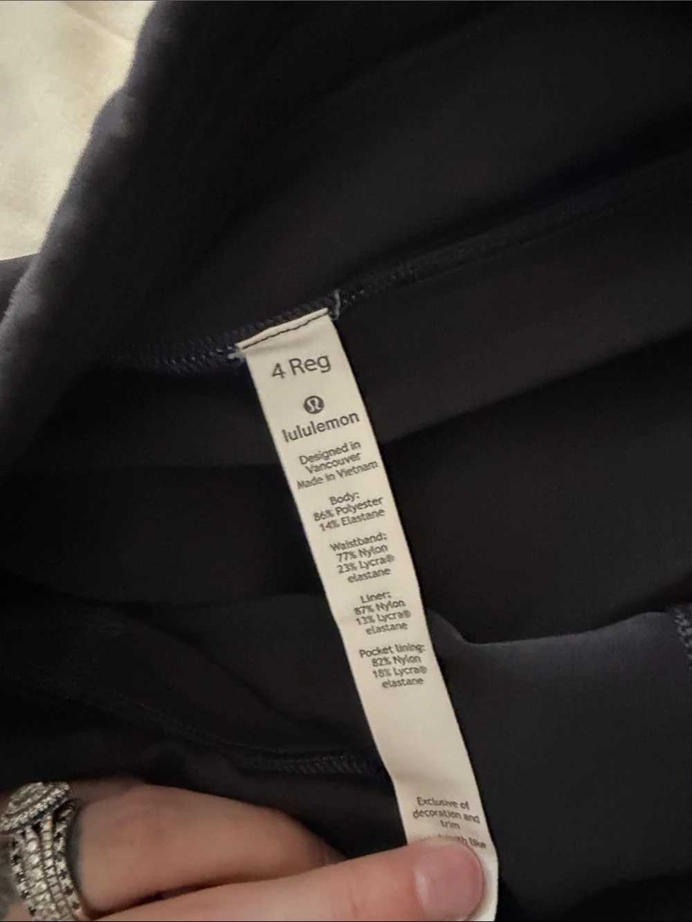 Lululemon Blue Printed Athletic Skirt with Black Waistband